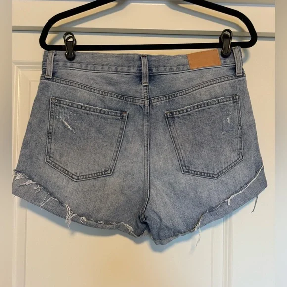 Pistola Light Blue Distressed Jean Shorts - 28 - Picture 2 of 5